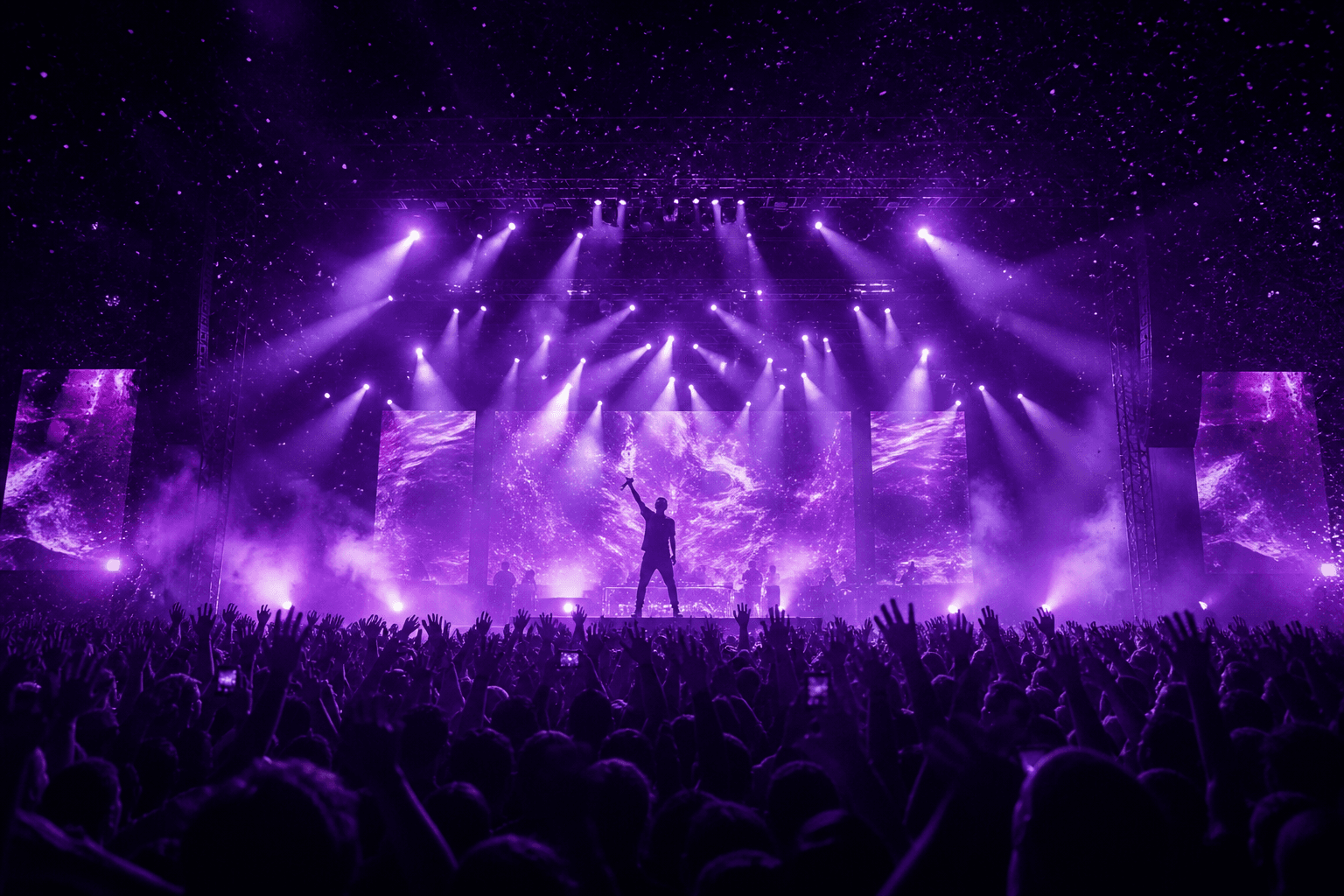 CRWU live stage concert background